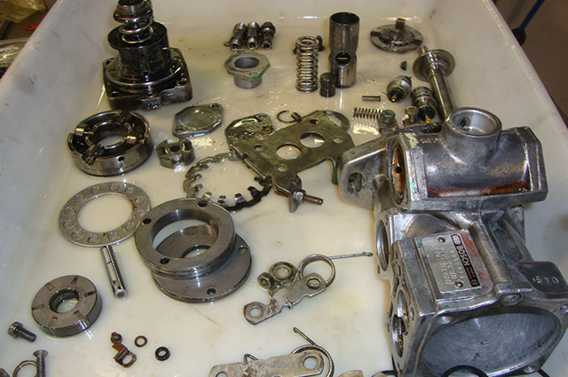 État des pièces avant remontage